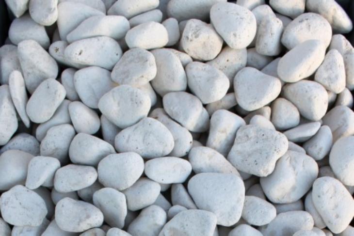 Белая галька галтовка (20-40 мм.)  купить в Грозном от производителя, без посредников